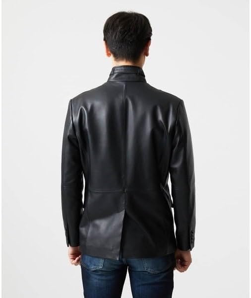 Amazon | [ミッシェルクランオム] ラムレザーコンバーチブルジャケット